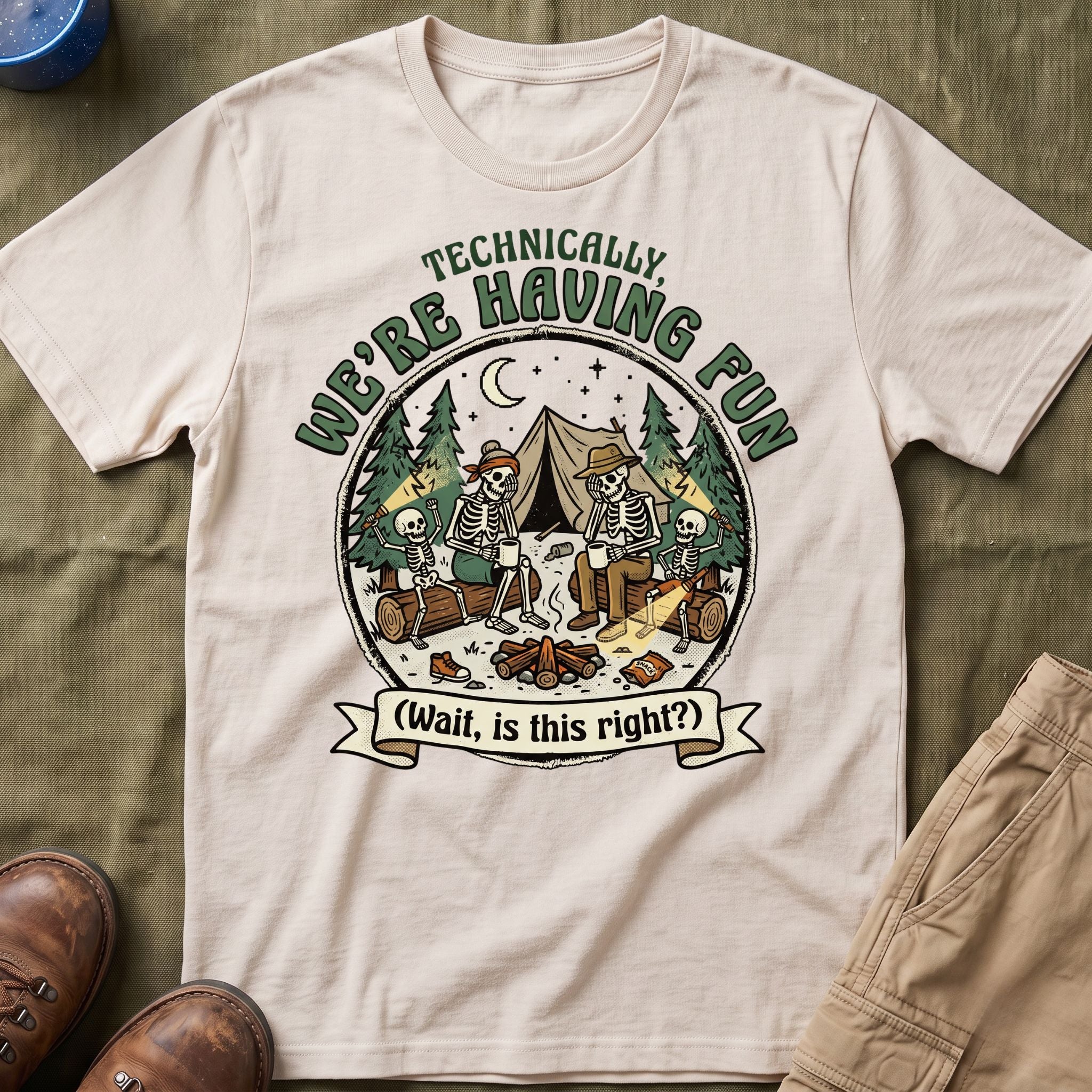Technically We're Having Fun With Skeleton T-Shirt