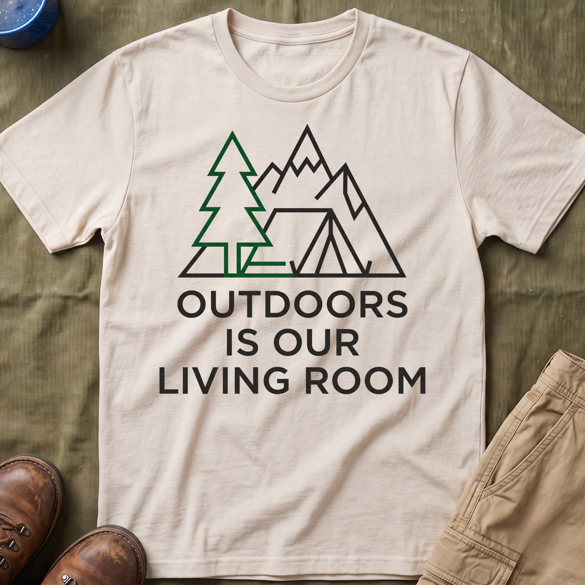 Outdoors Is Our Living Room T-Shirt