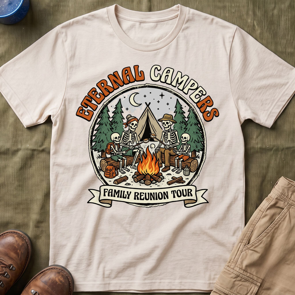 Eternal Campers — Family Reunion Tour With Skeleton T-Shirt
