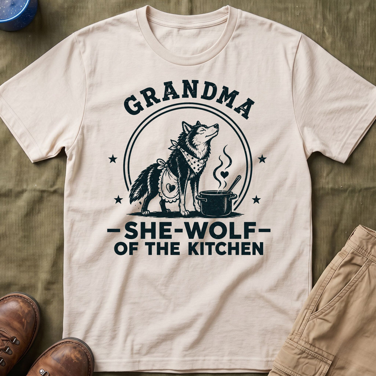 Grandma — She-Wolf Of The Kitchen Matching T-Shirt