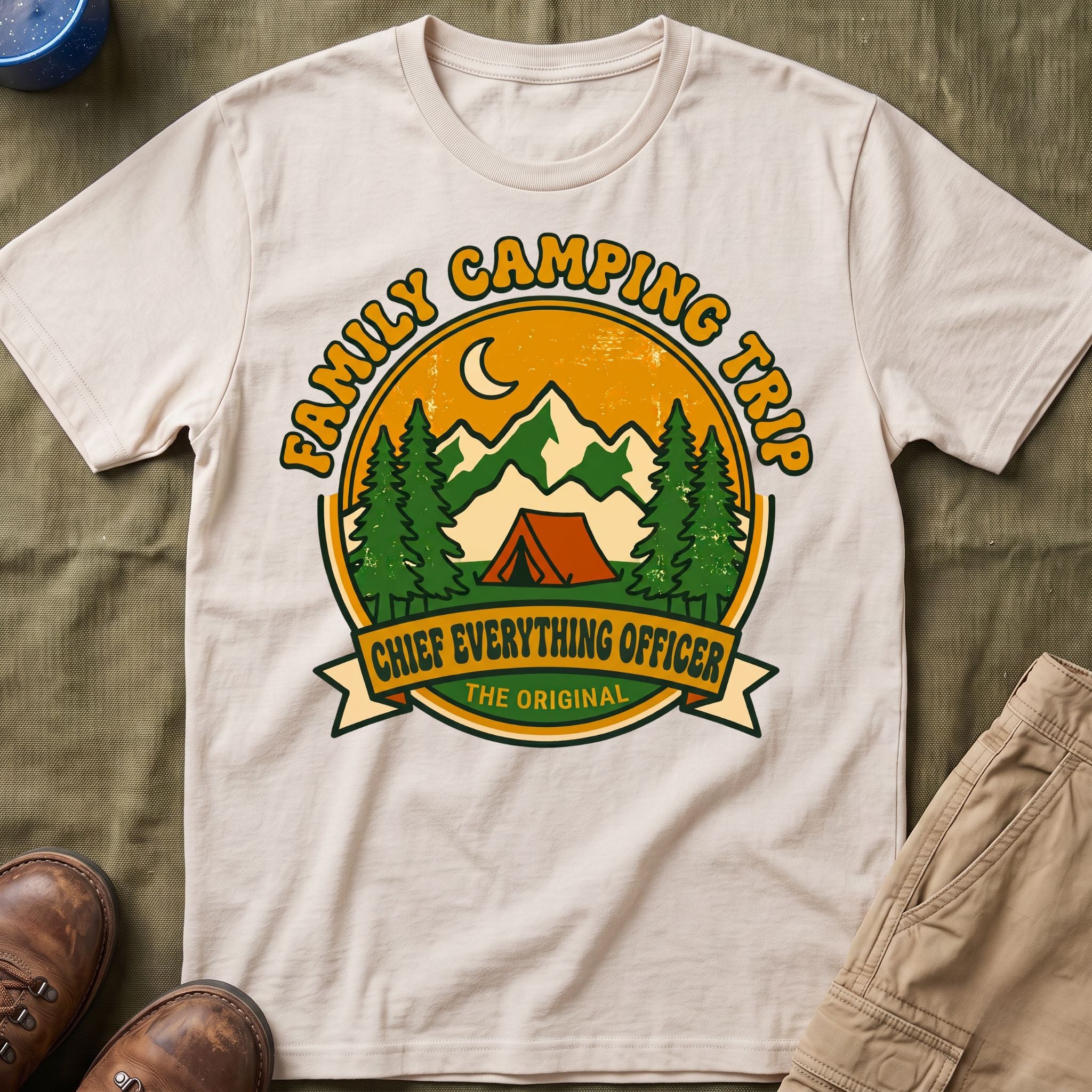 Family Camping Trip — Chief Everything Officer Matching T-Shirt