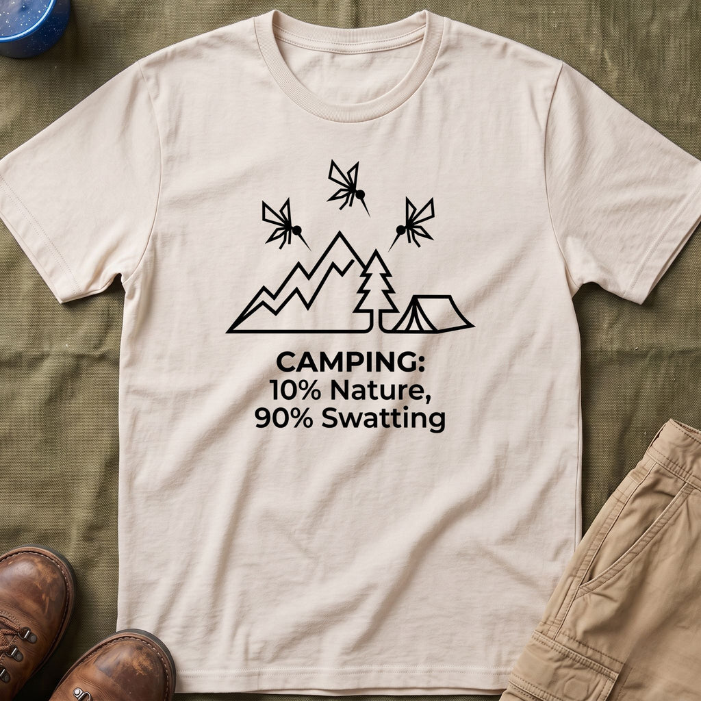 Camping — 10% Nature, 90% Swatting With Mosquitoes T-Shirt