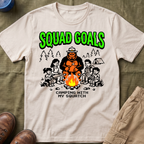 Squad Goal — Camping With My Squash With Bigfoot 8-Bit T-Shirt