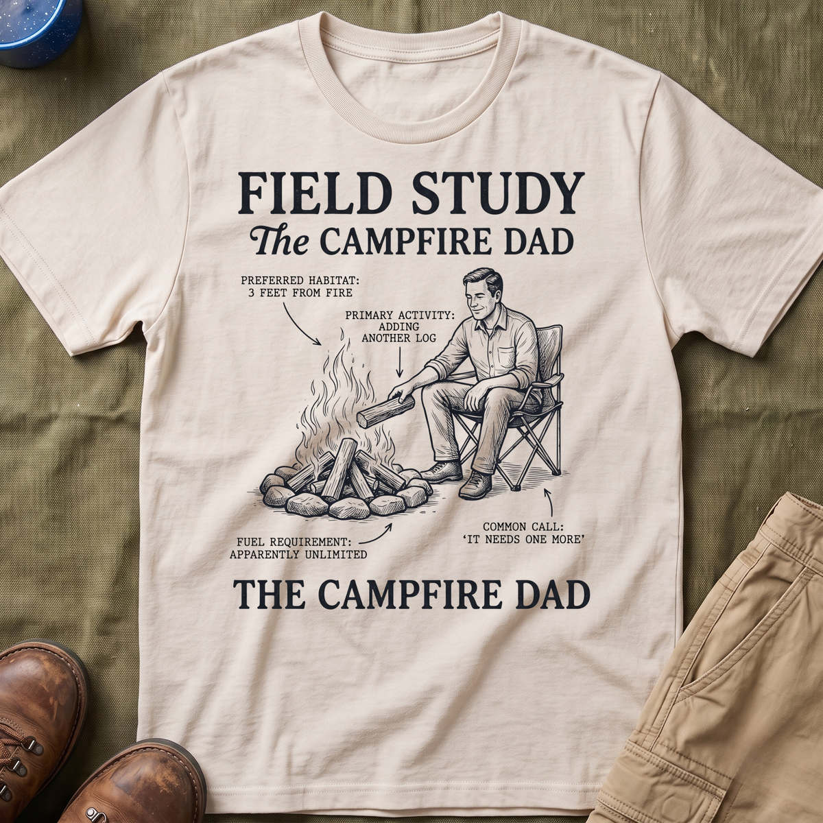 The Campfire Dad T-Shirt