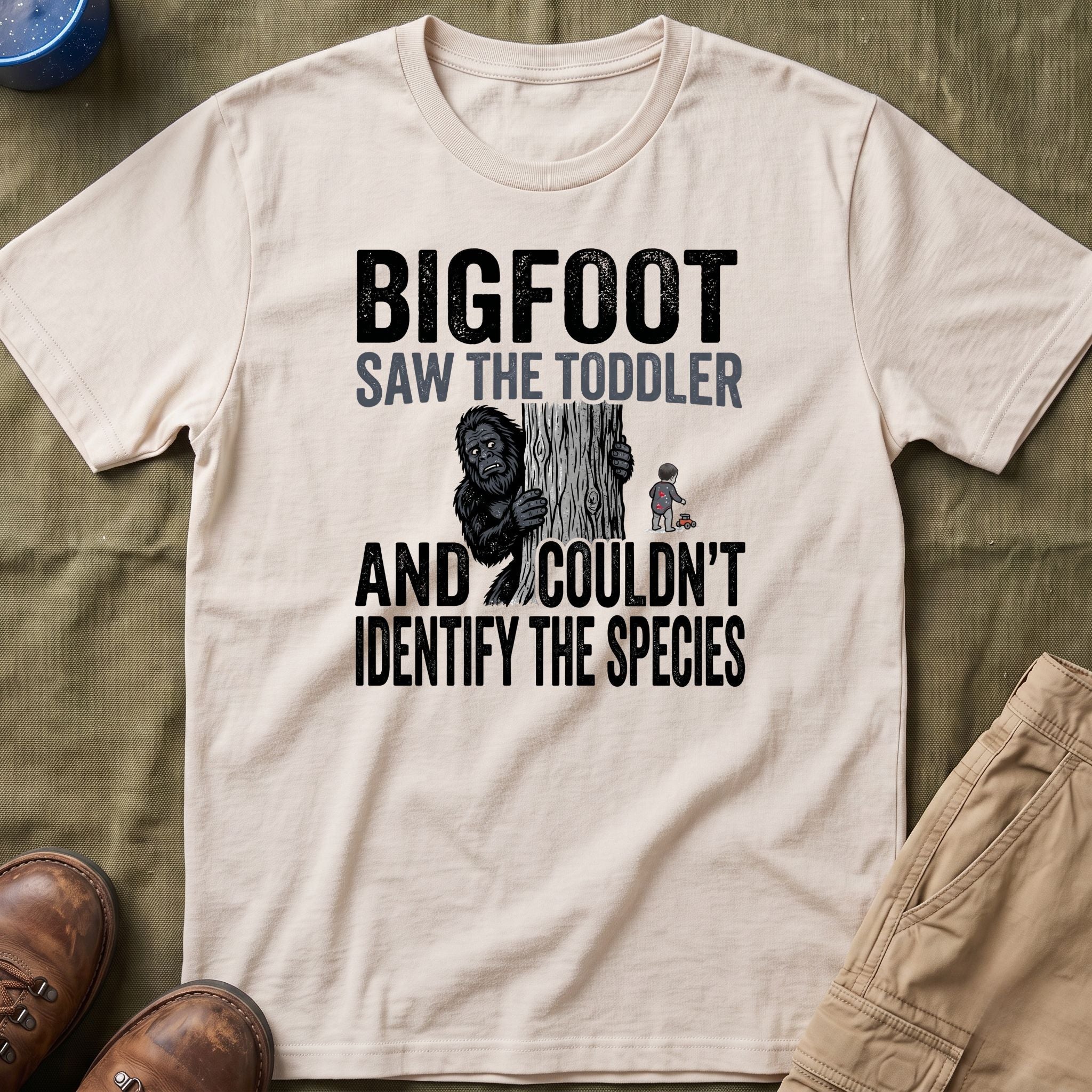 Bigfoot Saw The Toddler — And Couldn't Identify The Species Matching T-Shirt