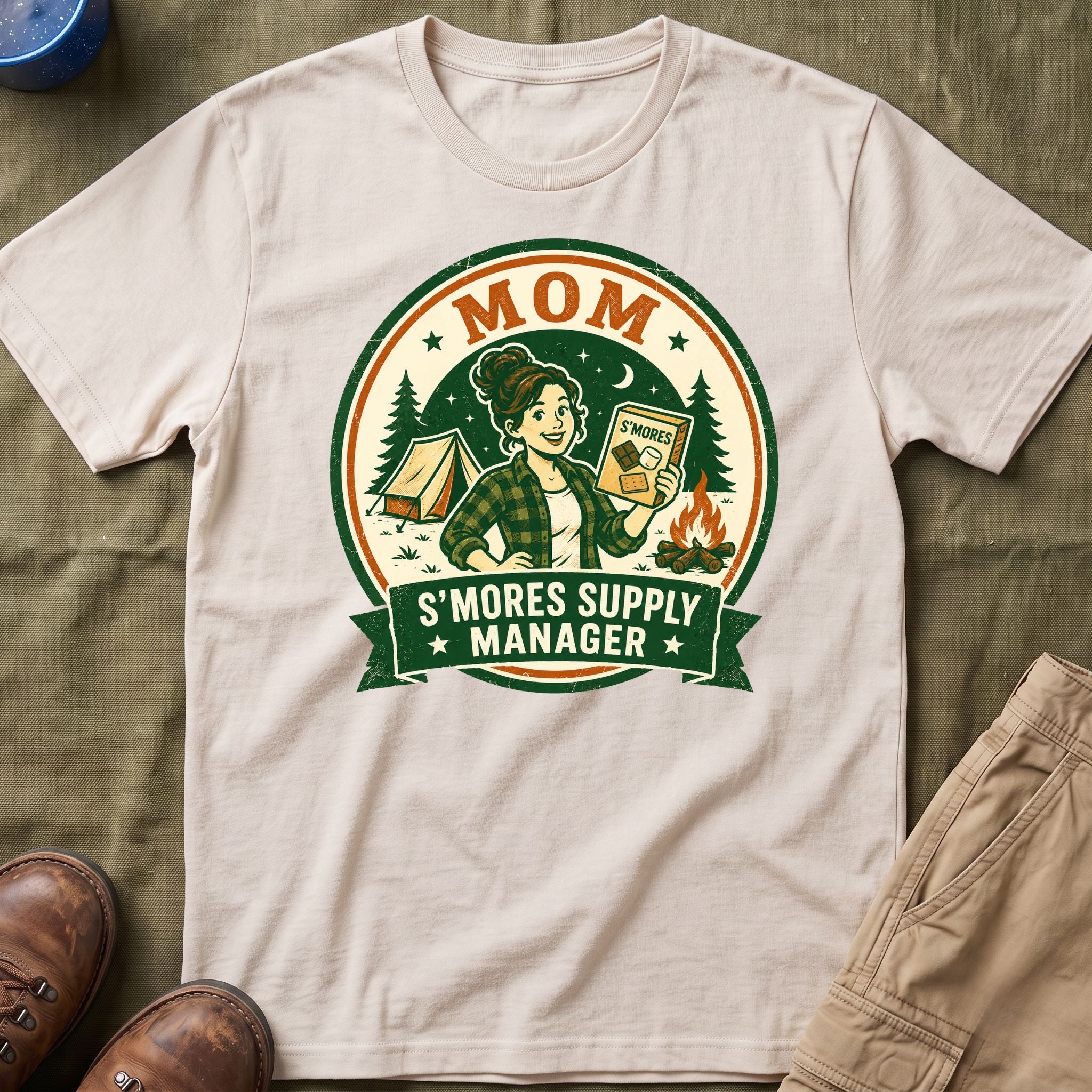 Mom — S'Mores Supply Manager Matching T-Shirt
