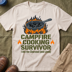 Campfire Cooking Survivor — I Ate the Charcoal (and Survived) Family Camping T-Shirt