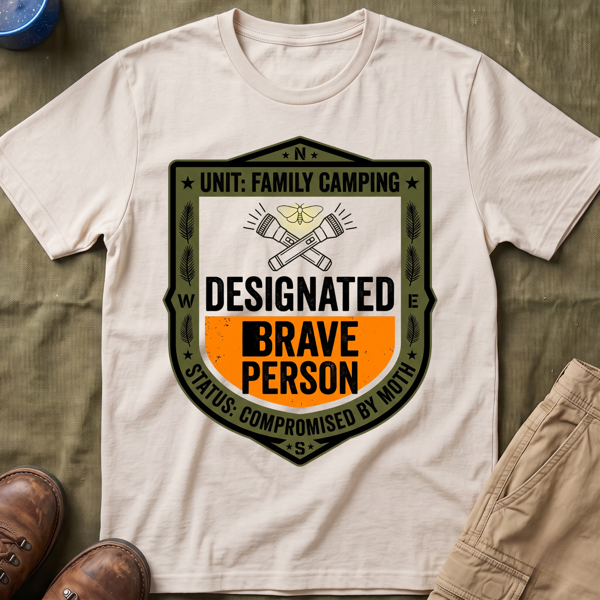 Designated Brave Person — Compromised By a Moth T-Shirt