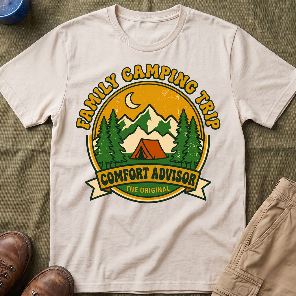 Family Camping Trip — Comfort Advisor Matching T-Shirt