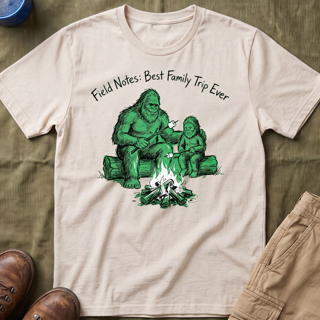 Field Notes — Best Family Trip Ever With Bigfoot T-Shirt