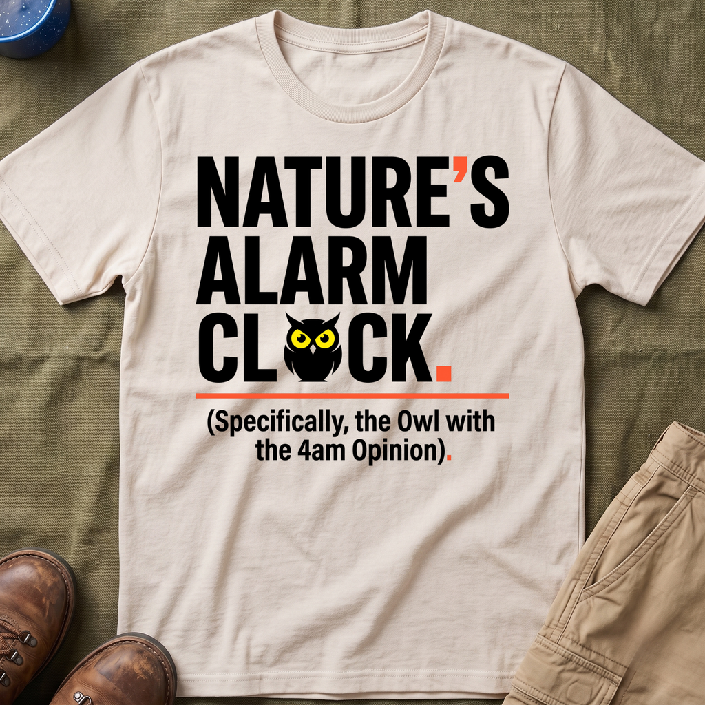 Nature's Alarm Clock Family Camping T-Shirt