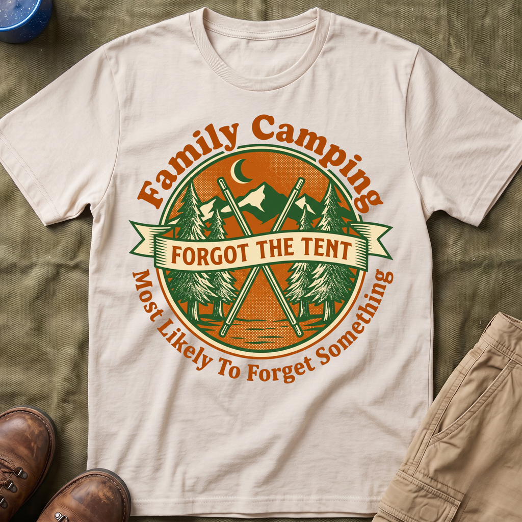 Most Likely To Forget Something Forgot The Tent T-Shirt