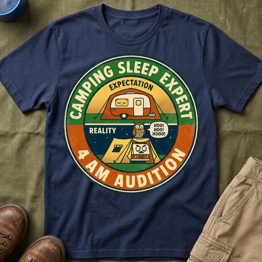 Camping Sleep Expert — 4 AM Audition T-Shirt