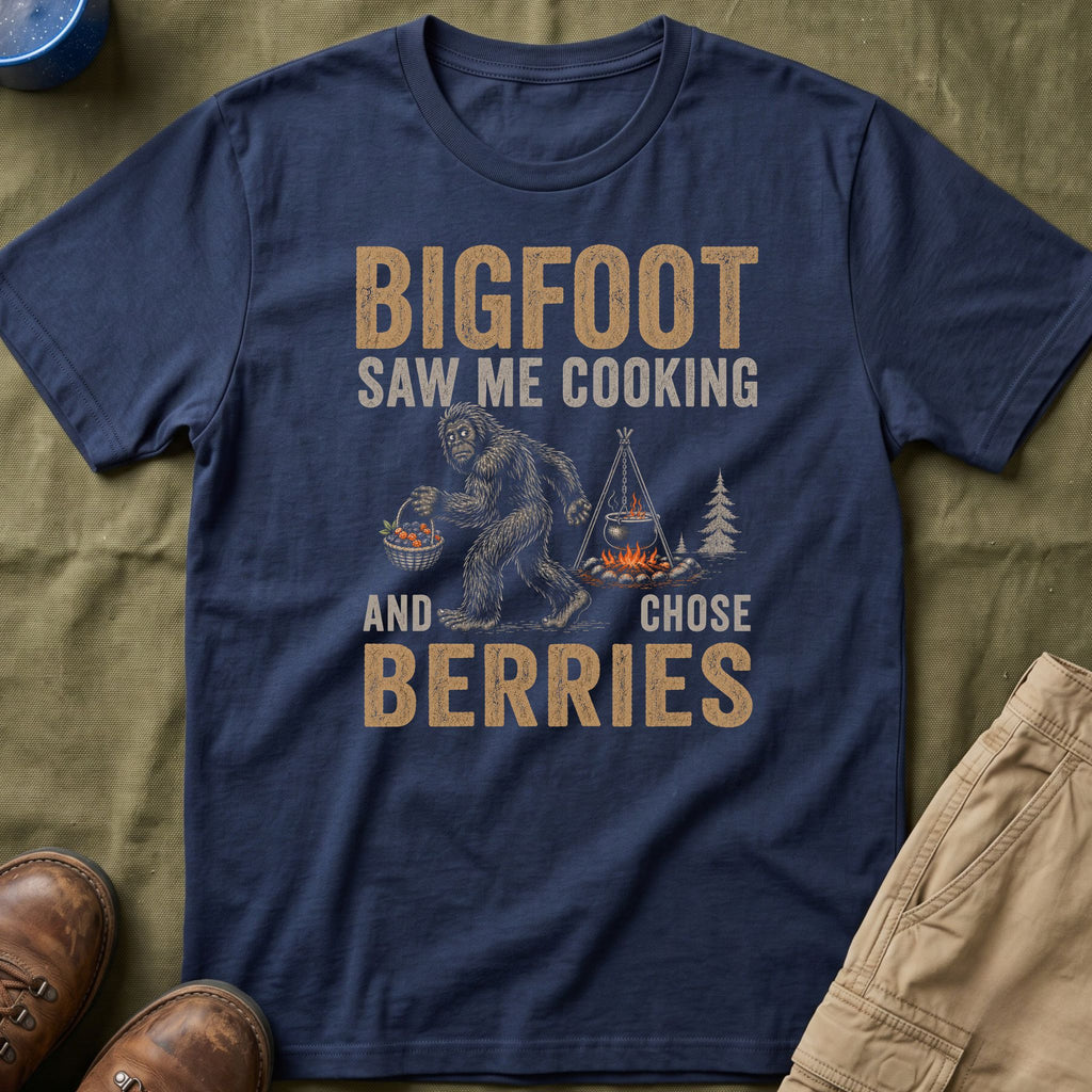 Bigfoot Saw Me Cooking — And Chose Berries Matching T-Shirt