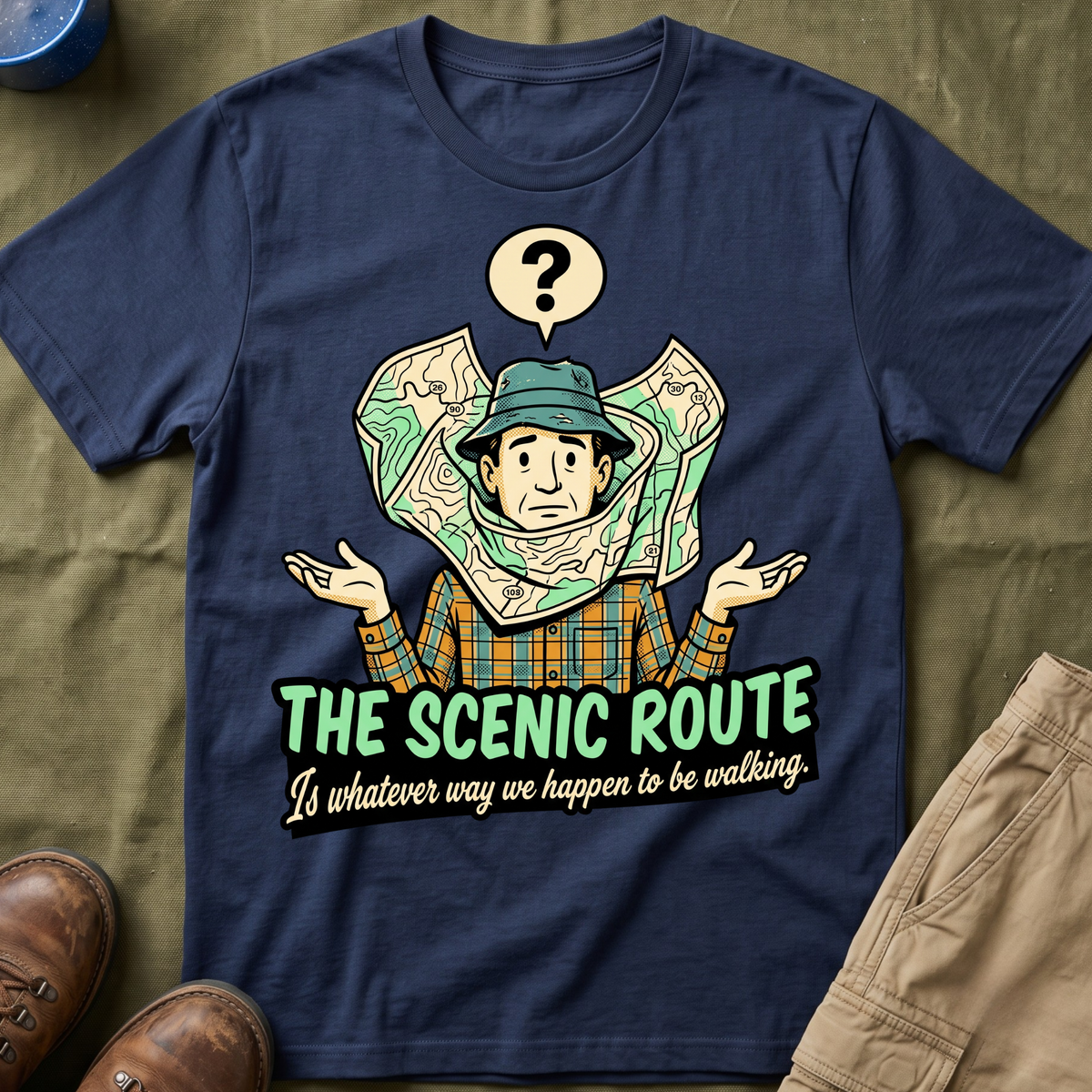 The Scenic Route — Is Whatever Way We Happen To Be Walking T-Shirt