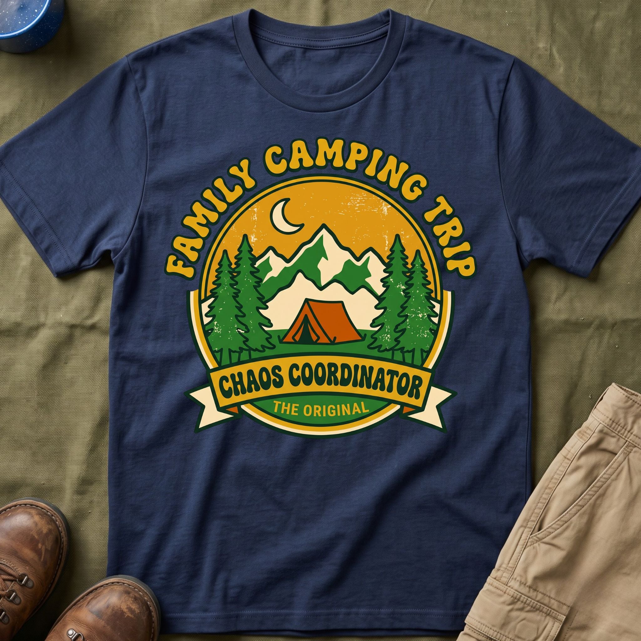 Family Camping Trip — Chaos Coordinator Matching T-Shirt