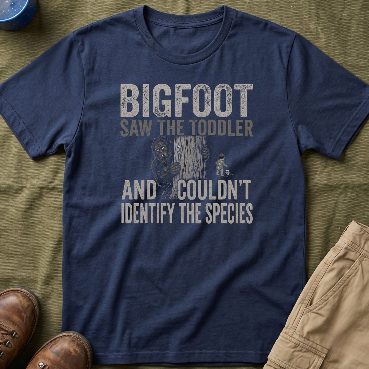Bigfoot Saw The Toddler — And Couldn't Identify The Species Matching T-Shirt
