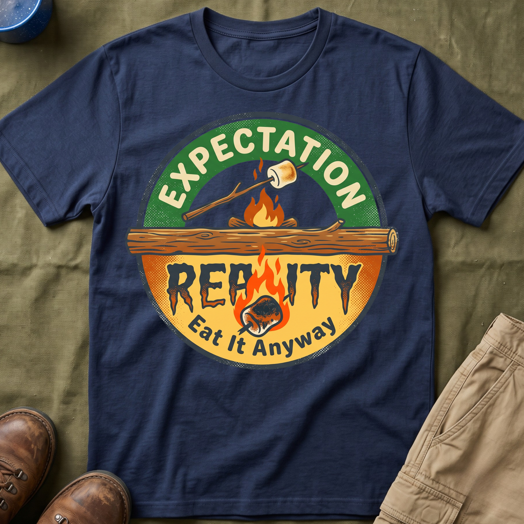Marshmallow Expectation vs Reality — Eat It Anyway T-Shirt
