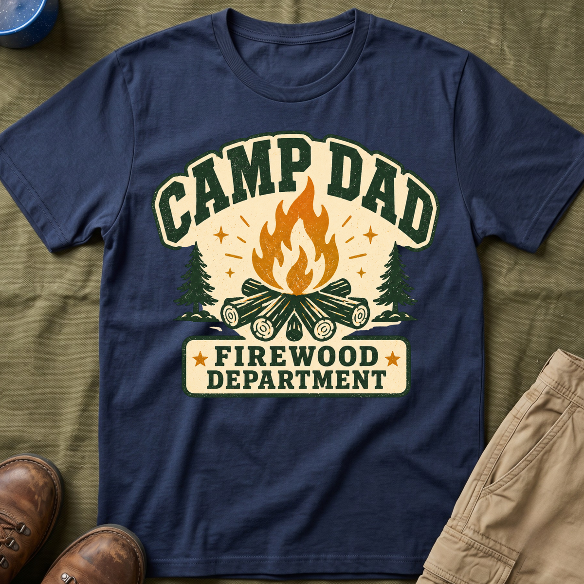 Camp Dad — Firewood Department T-Shirt