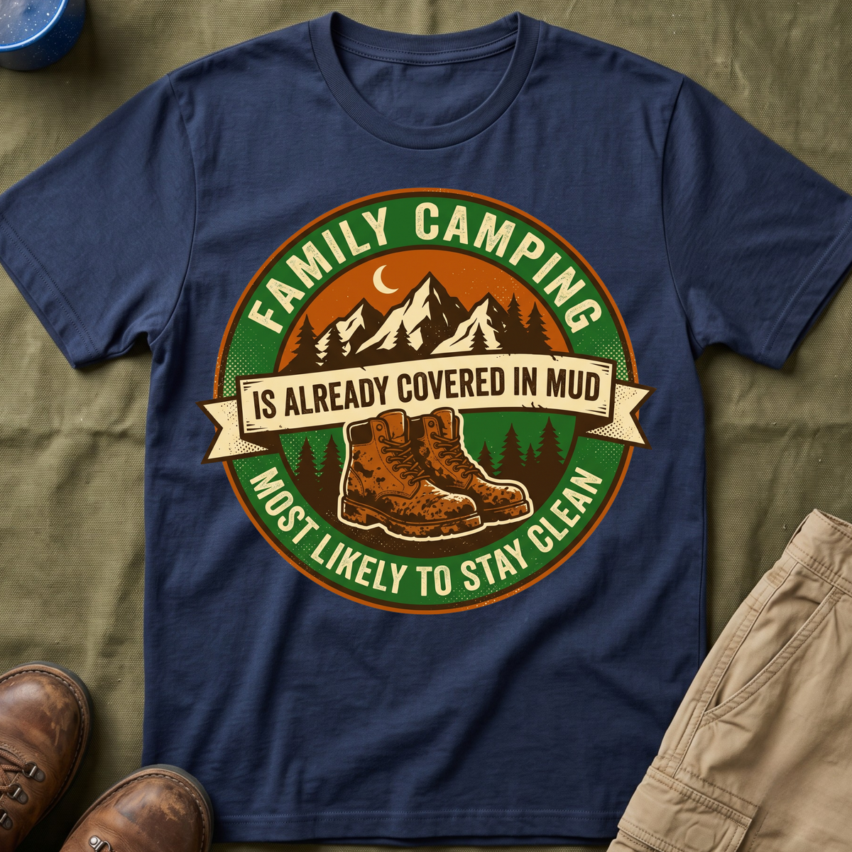 Most Likely To Stay Clean Is Already Covered In Mud T-Shirt
