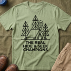 The Real Hide & Seek Champions With Bigfoot — Light Edition T-Shirt