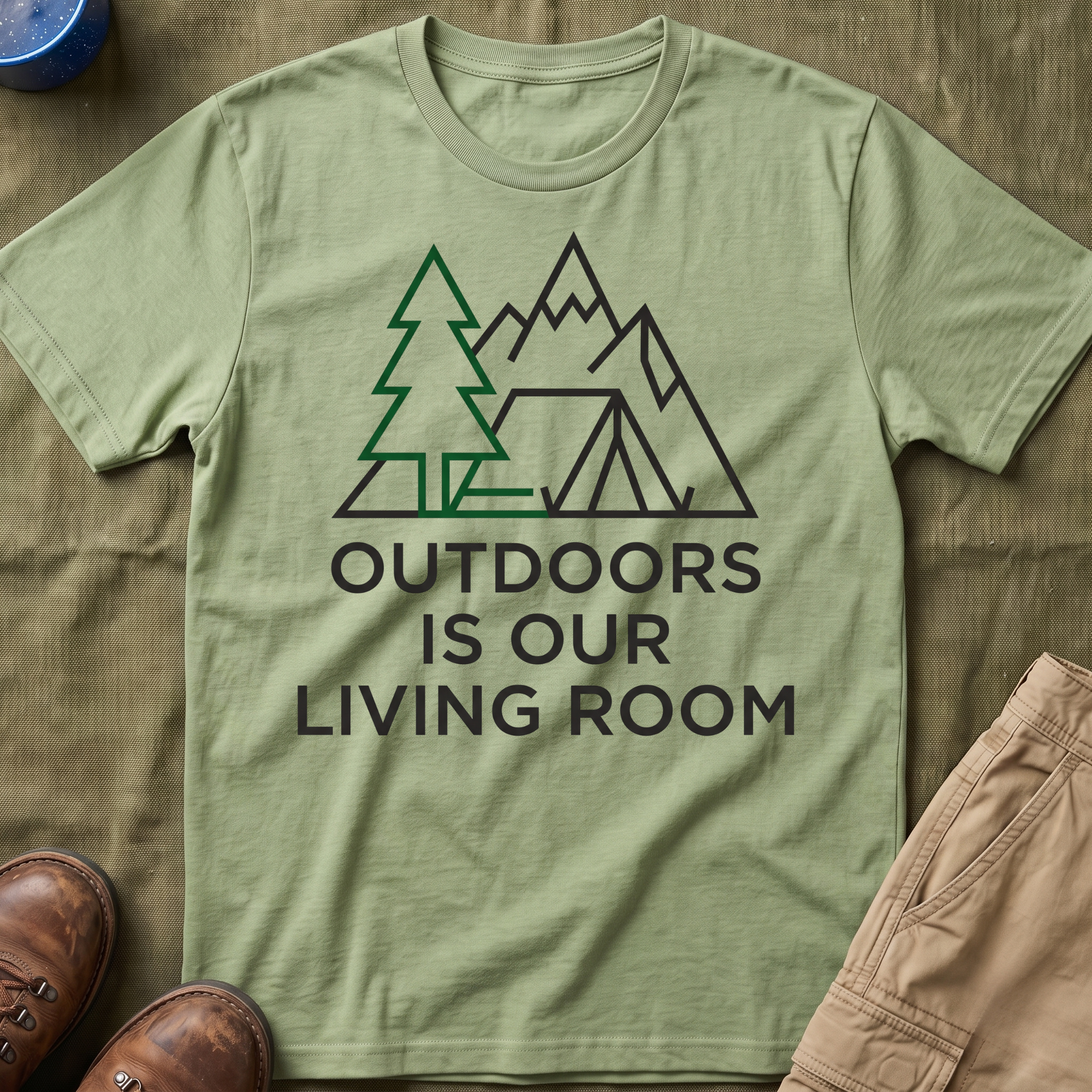 Outdoors Is Our Living Room T-Shirt