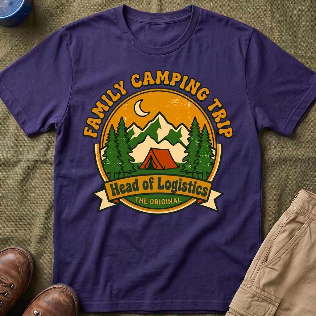 Family Camping Trip — Head of Logistics Matching T-Shirt