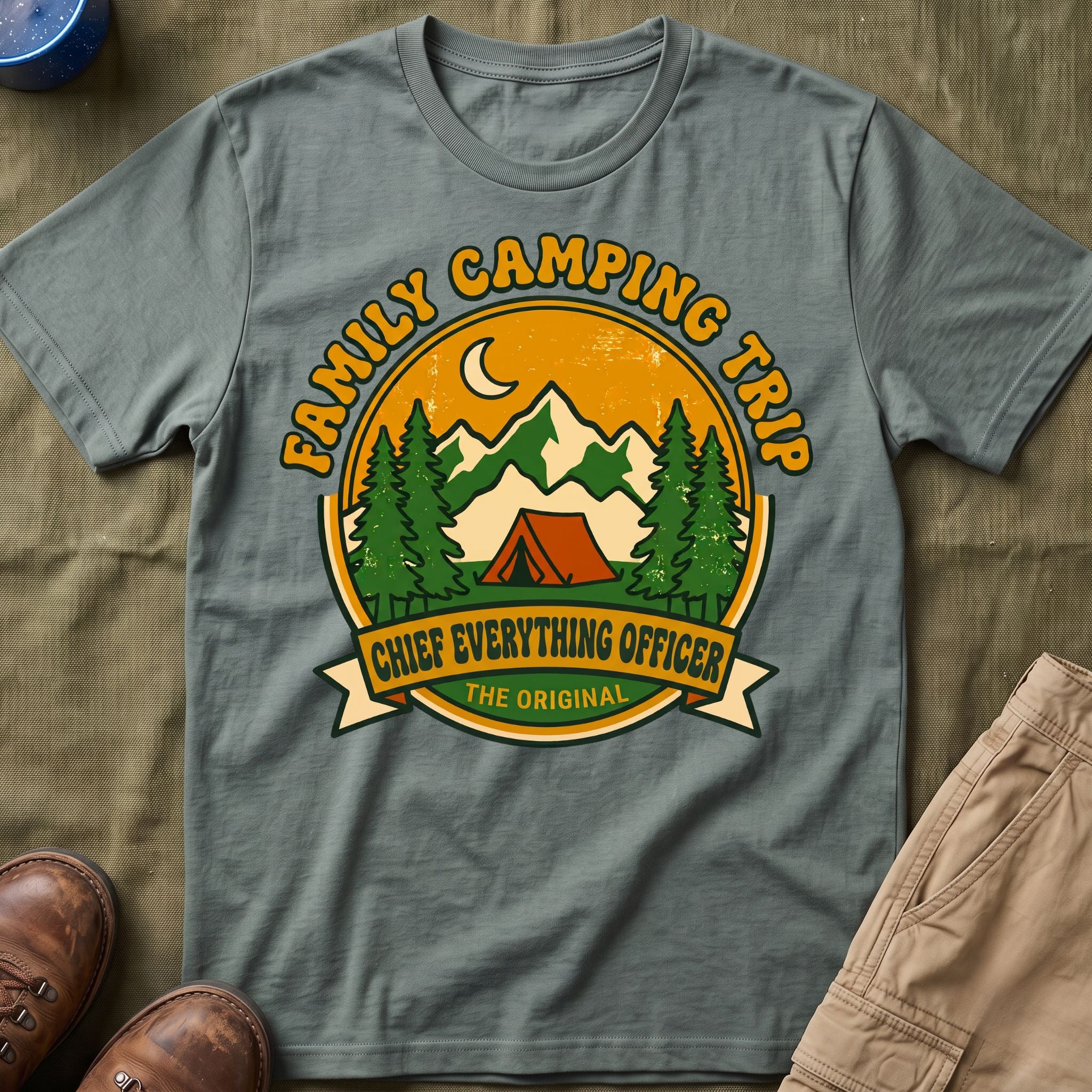 Family Camping Trip — Chief Everything Officer Matching T-Shirt