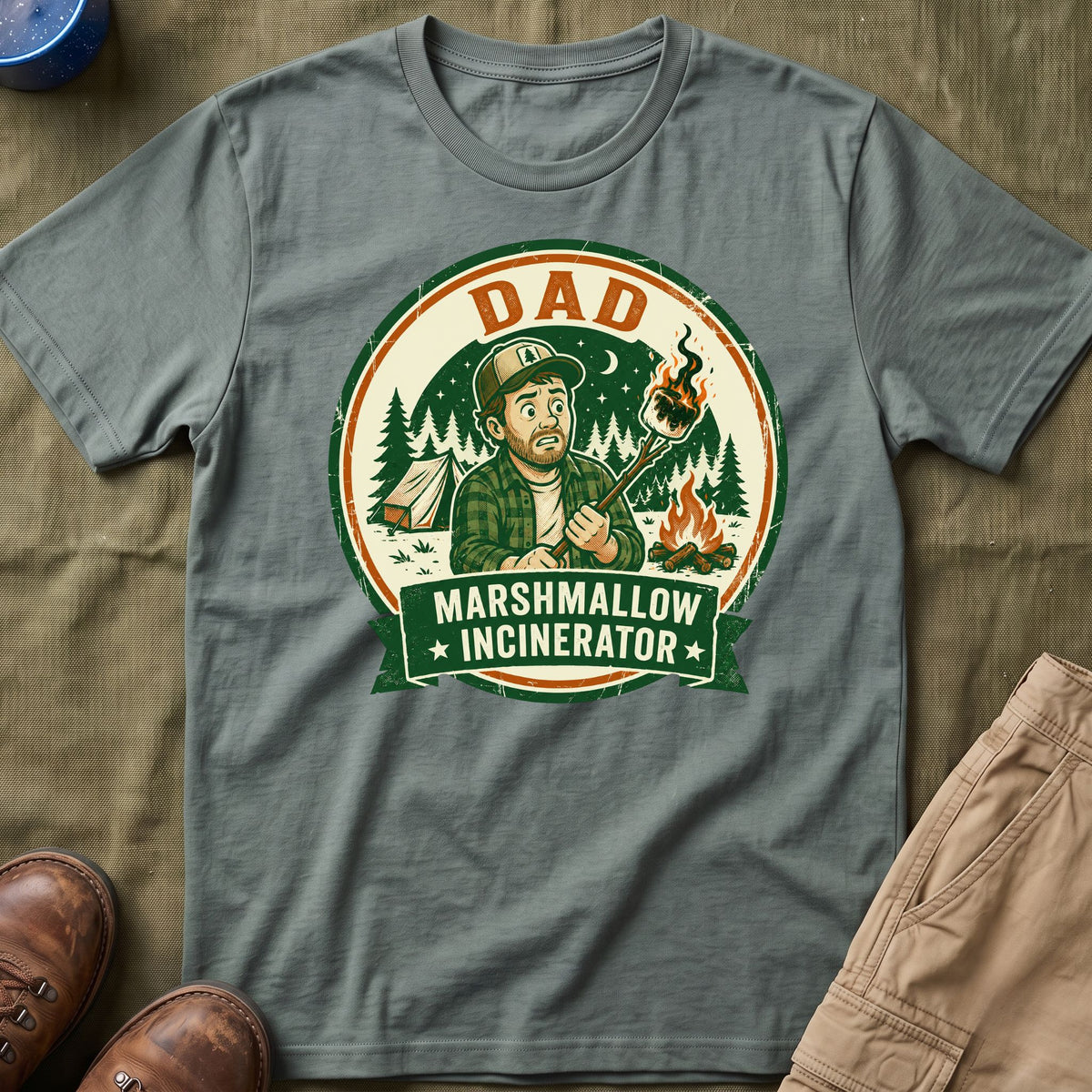Dad — Marshmallow Incinerator Matching T-Shirt