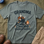 Grandma — Controls The S'Mores Supply Matching T-Shirt