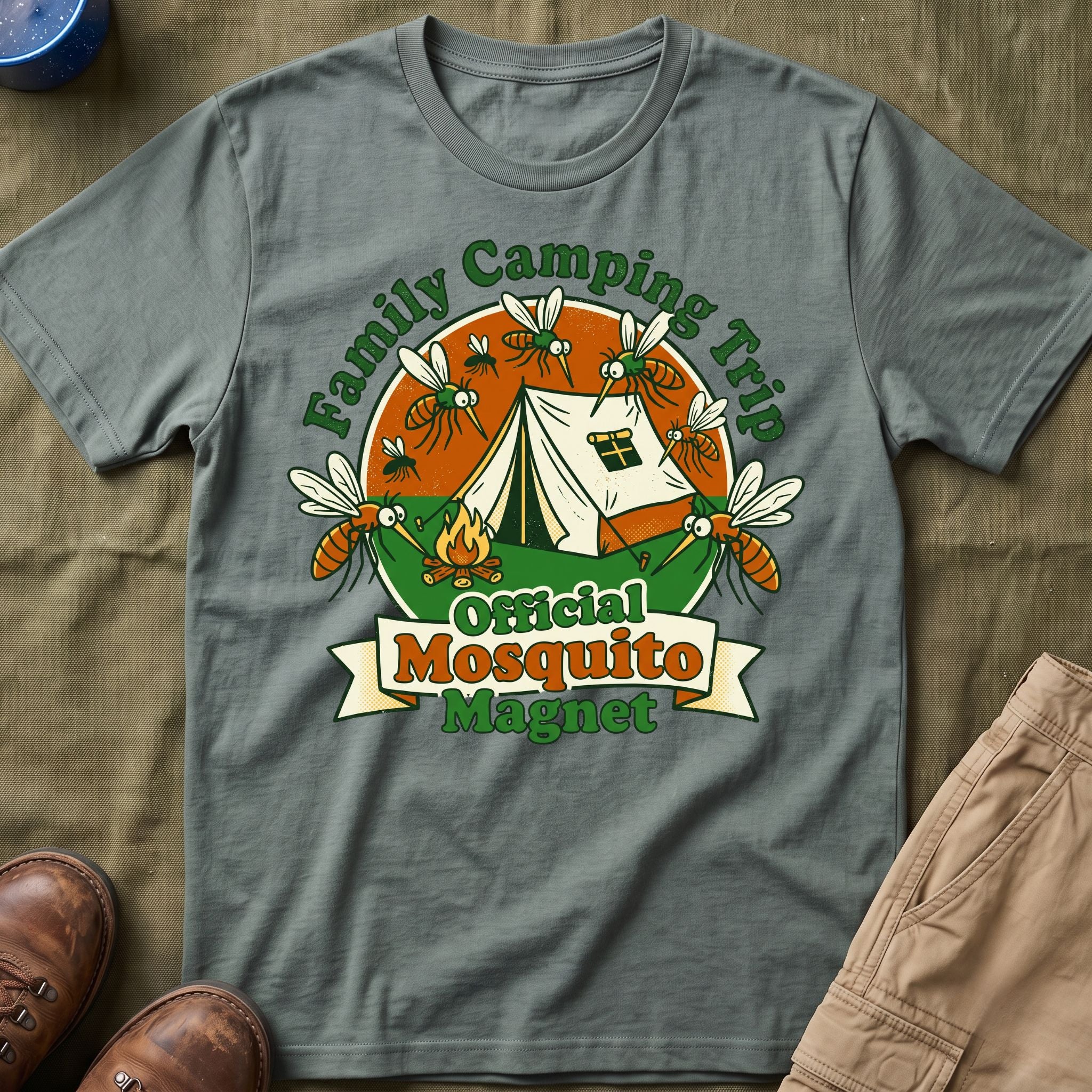 Family Camping Trip — Official Mosquito Magnet Matching T-Shirt