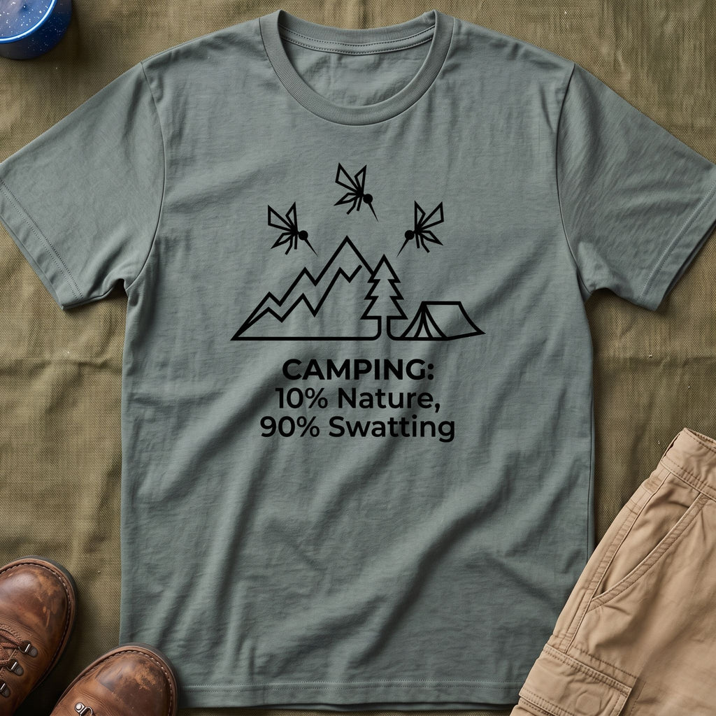 Camping — 10% Nature, 90% Swatting With Mosquitoes T-Shirt