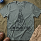 Camping Logistics — Gear To Height Ratio Exceeded Camping T-Shirt