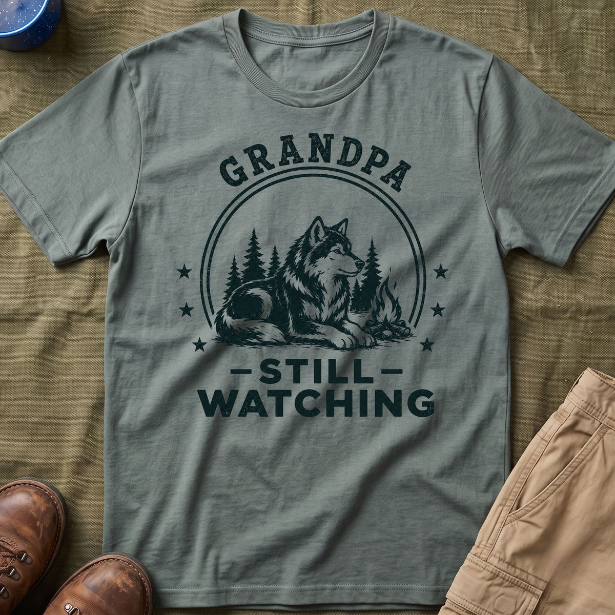 Grandpa — Still Watching Matching T-Shirt