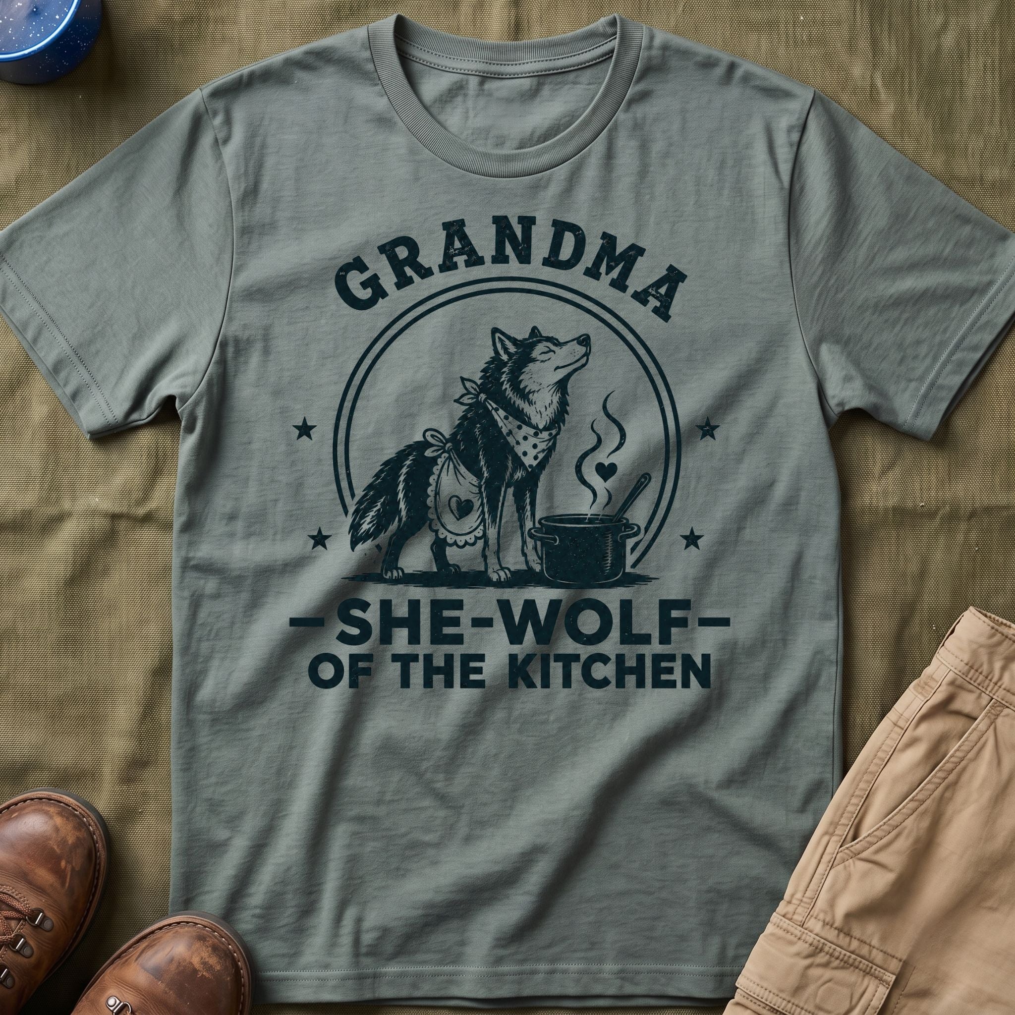 Grandma — She-Wolf Of The Kitchen Matching T-Shirt