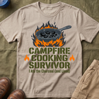 Campfire Cooking Survivor — I Ate the Charcoal (and Survived) Family Camping T-Shirt