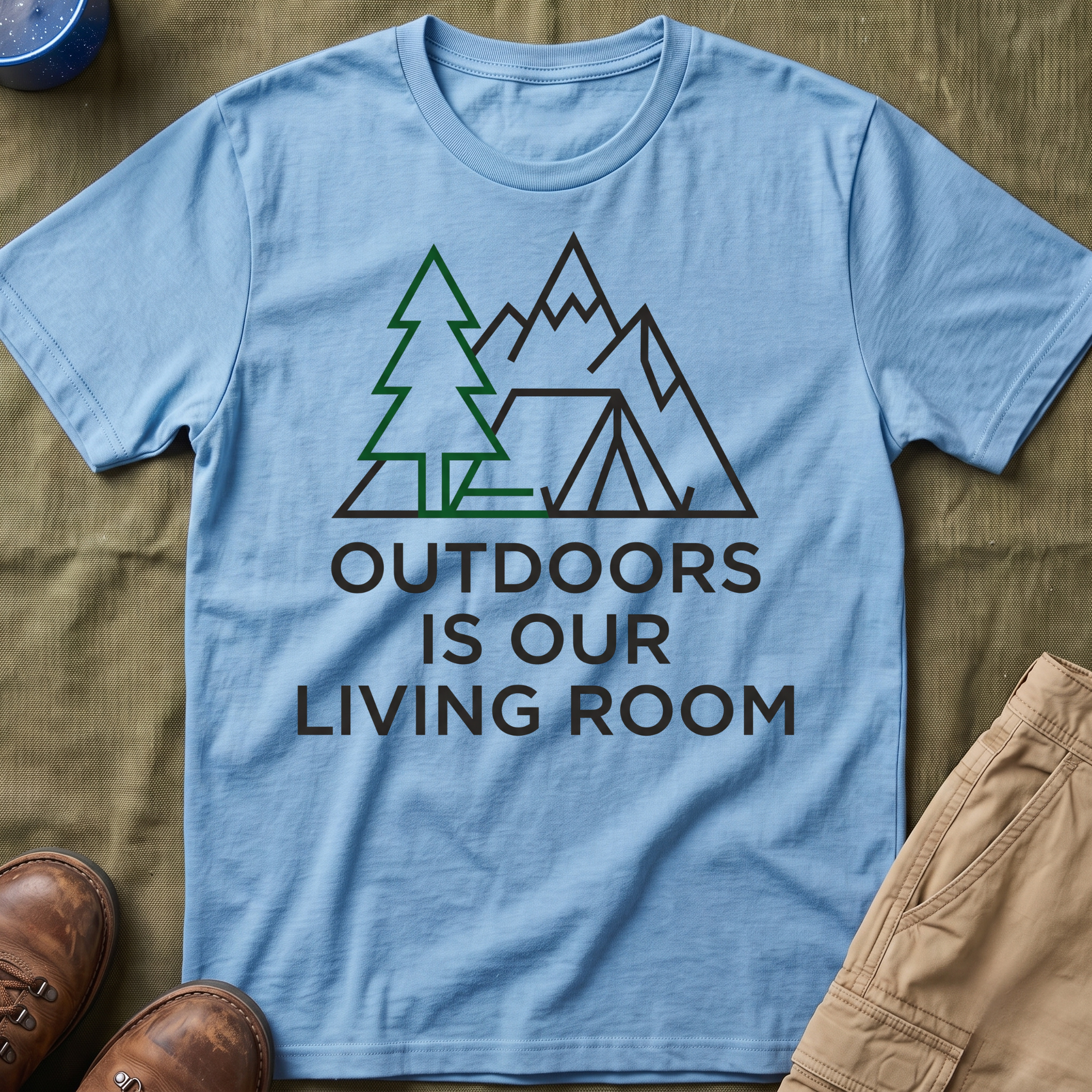 Outdoors Is Our Living Room T-Shirt