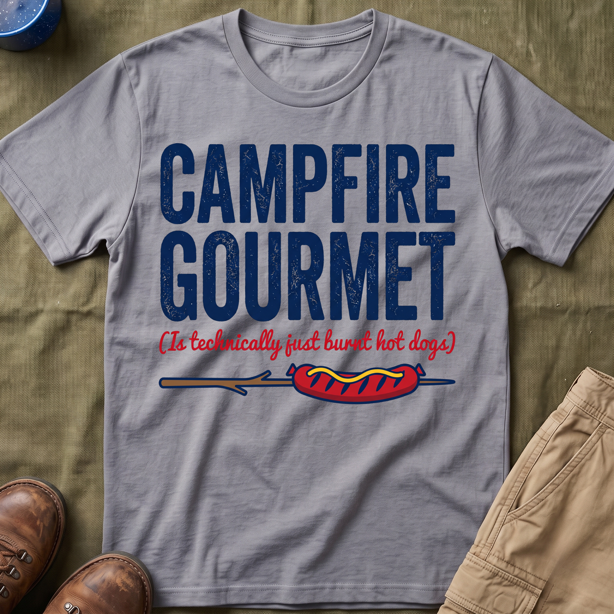 Campfire Gourmet (Is Technically Just Burnt Hot Dogs) T-Shirt
