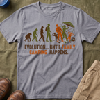 Evolution — Until Family Camping Happens T-Shirt