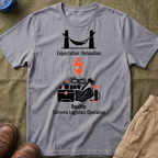 Expectation: Relaxation — Reality: Extreme Logistics Operations Family Camping T-Shirt