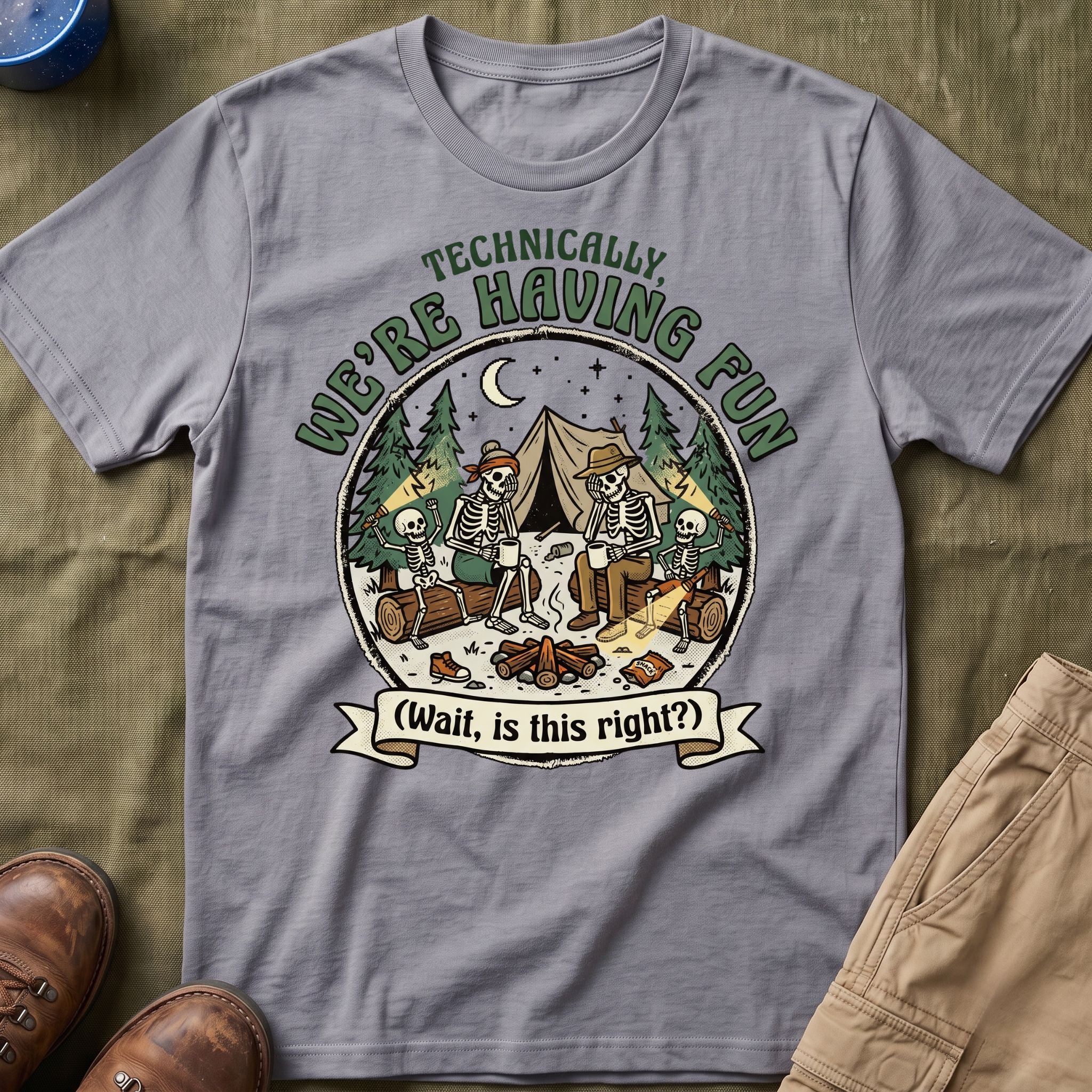 Technically We're Having Fun With Skeleton T-Shirt