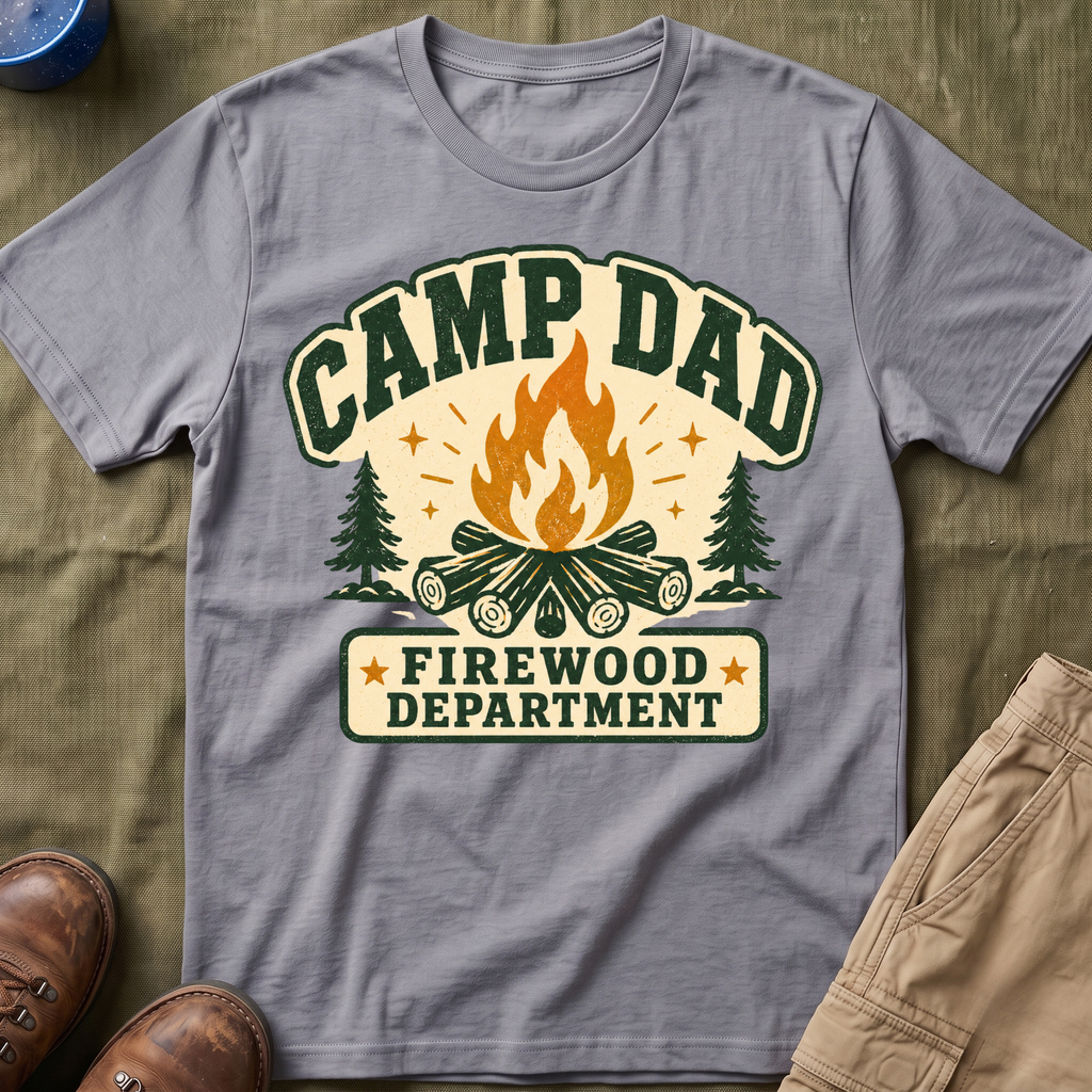 Camp Dad — Firewood Department T-Shirt