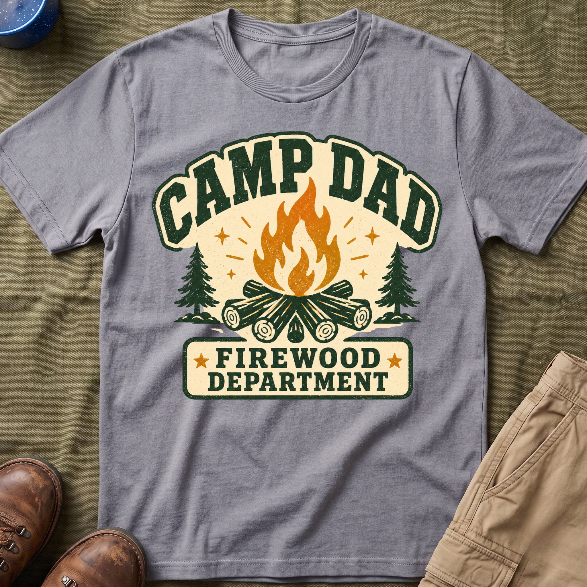 Camp Dad — Firewood Department T-Shirt
