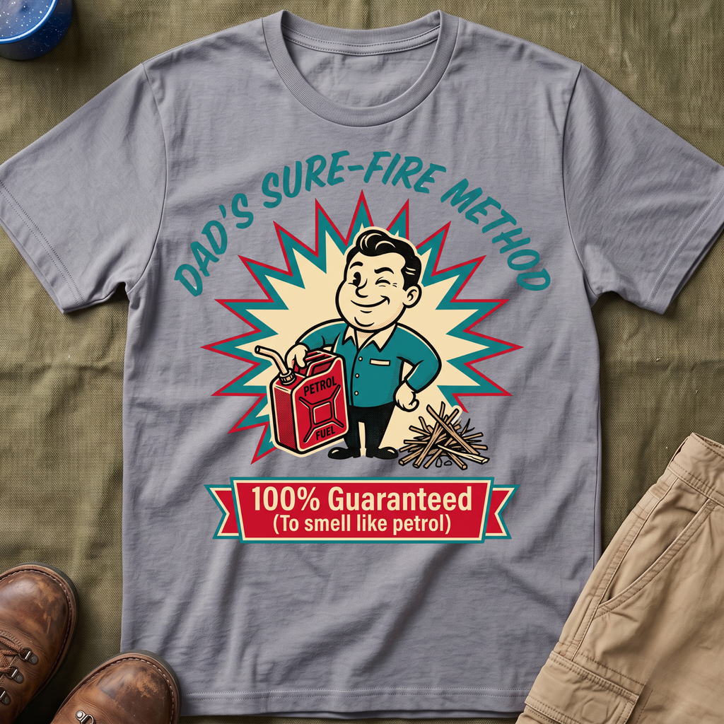 Dad's Sure-Fire Method — 100% Guaranteed To Smell Like Petrol T-Shirt
