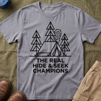 The Real Hide & Seek Champions With Bigfoot — Light Edition T-Shirt