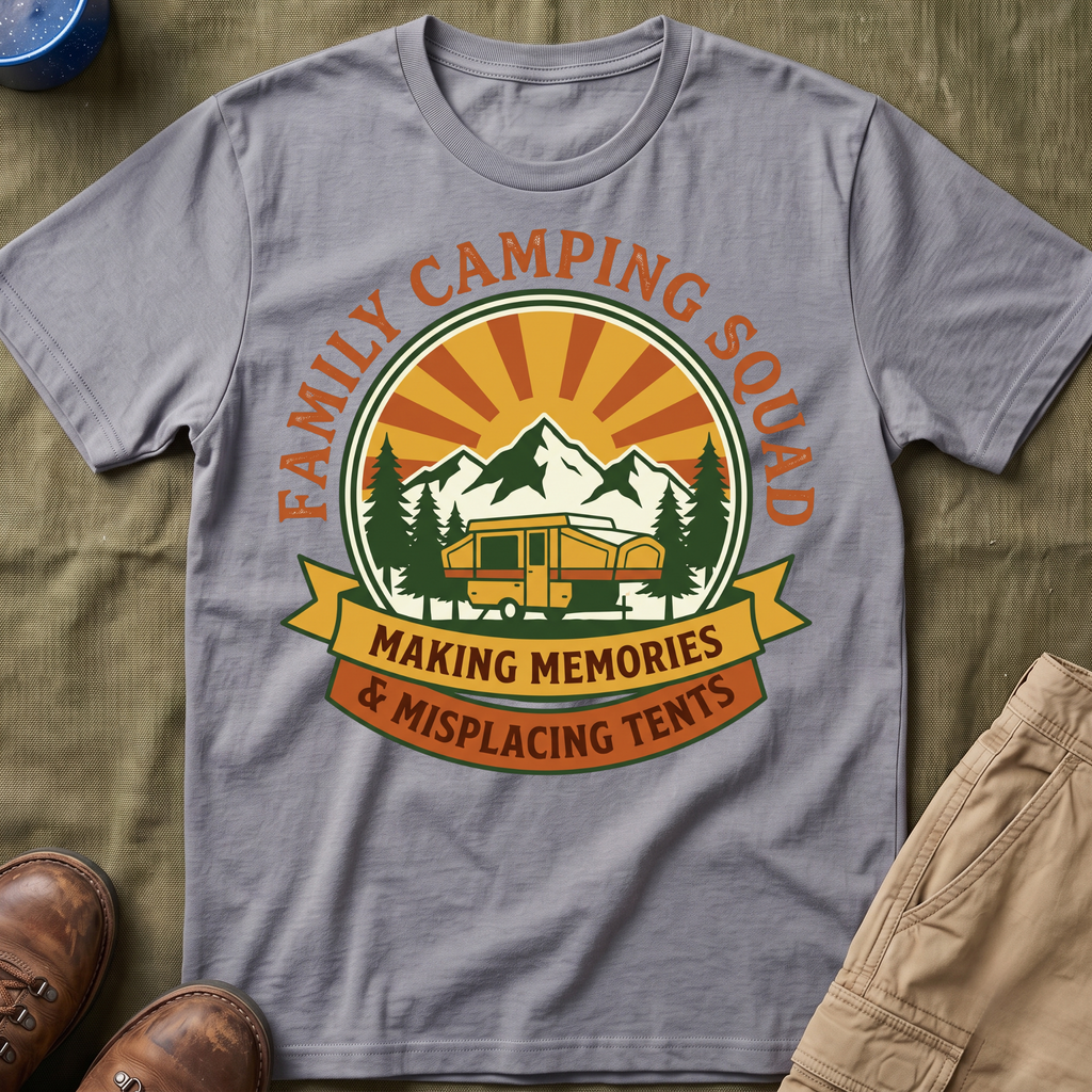 Family Camping Squad — Making Memories & Misplacing Tents T-Shirt