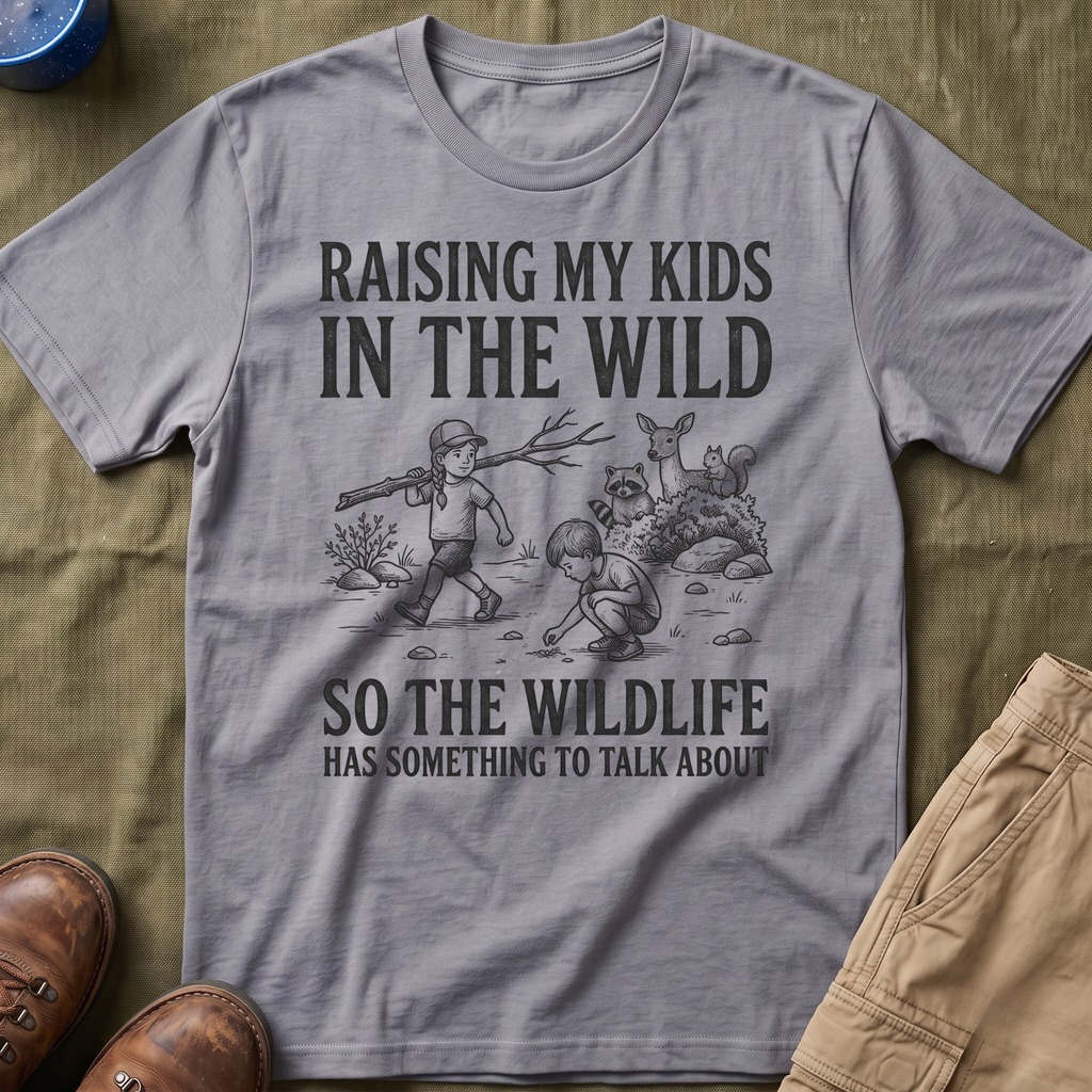 Raising My Kids In The Wild T-Shirt