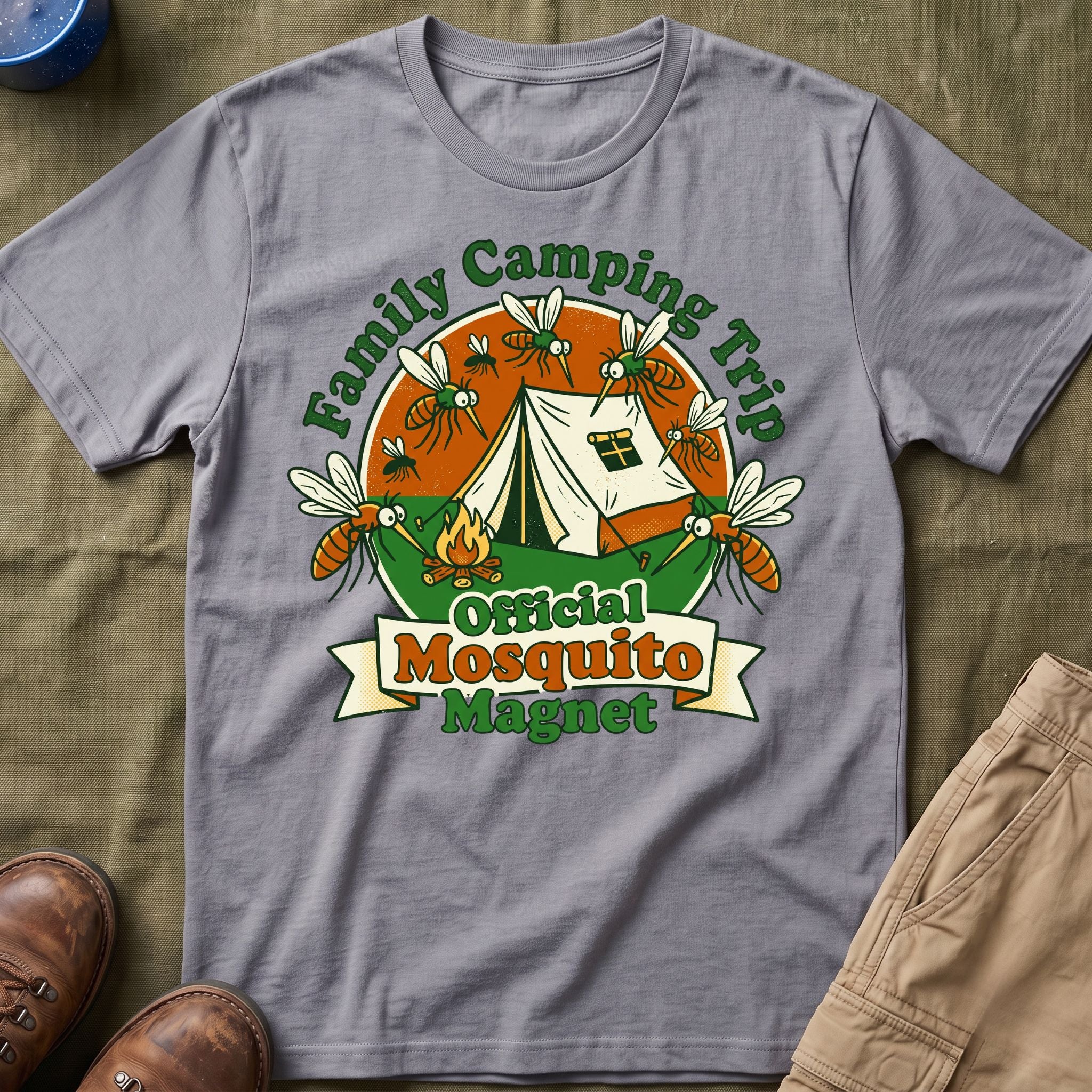 Family Camping Trip — Official Mosquito Magnet Matching T-Shirt