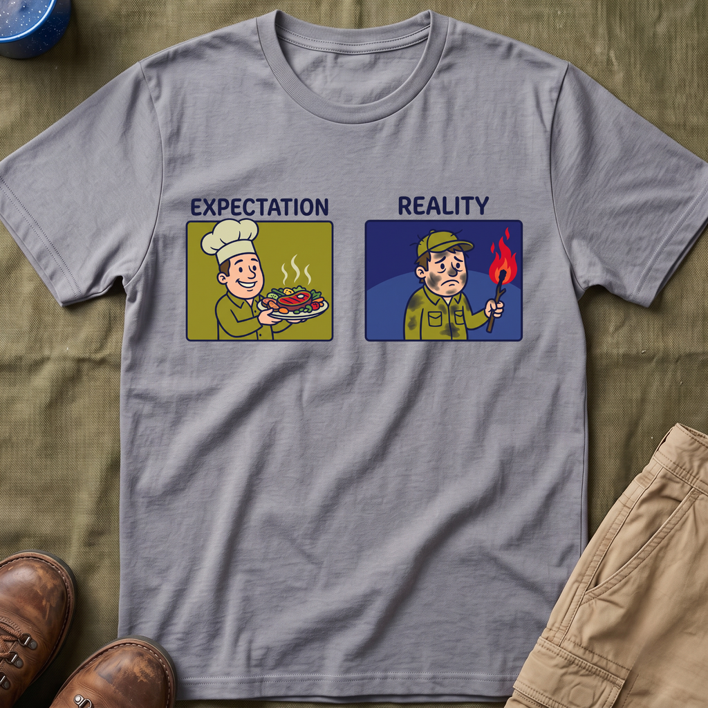 Campfire Diner Expectation vs Reality T-Shirt