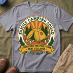 Family Camping Squad — I Survived The First-Time (Tent Collapse) T-Shirt